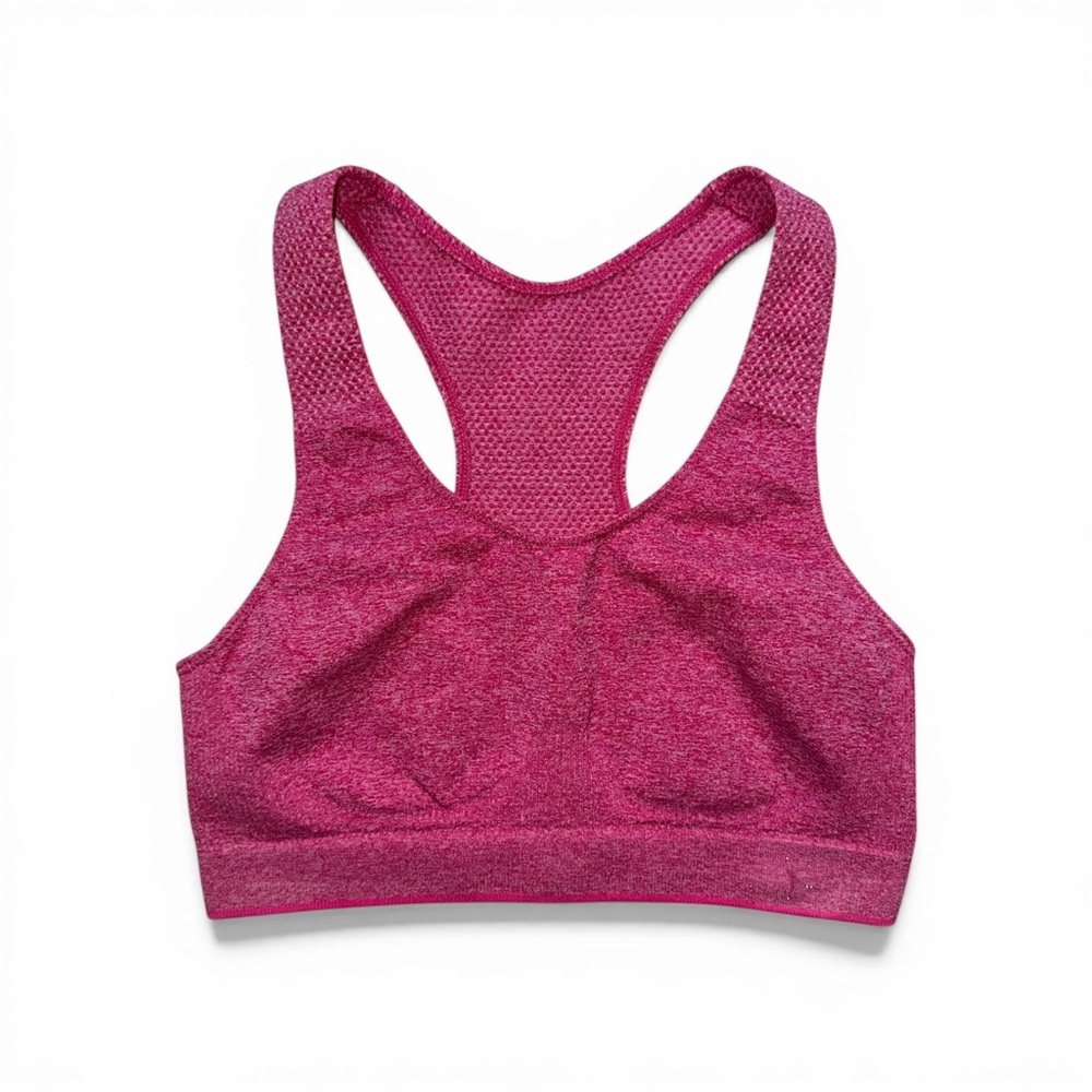 Danskin 2-Pack Seamless Racerback Sports Bras Blue & Pink Activewear Set, Size M - Picture 8 of 12